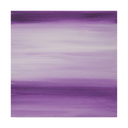 Hilary Winfield 'Ten Sunsets Purple White' Canvas Art,24x24